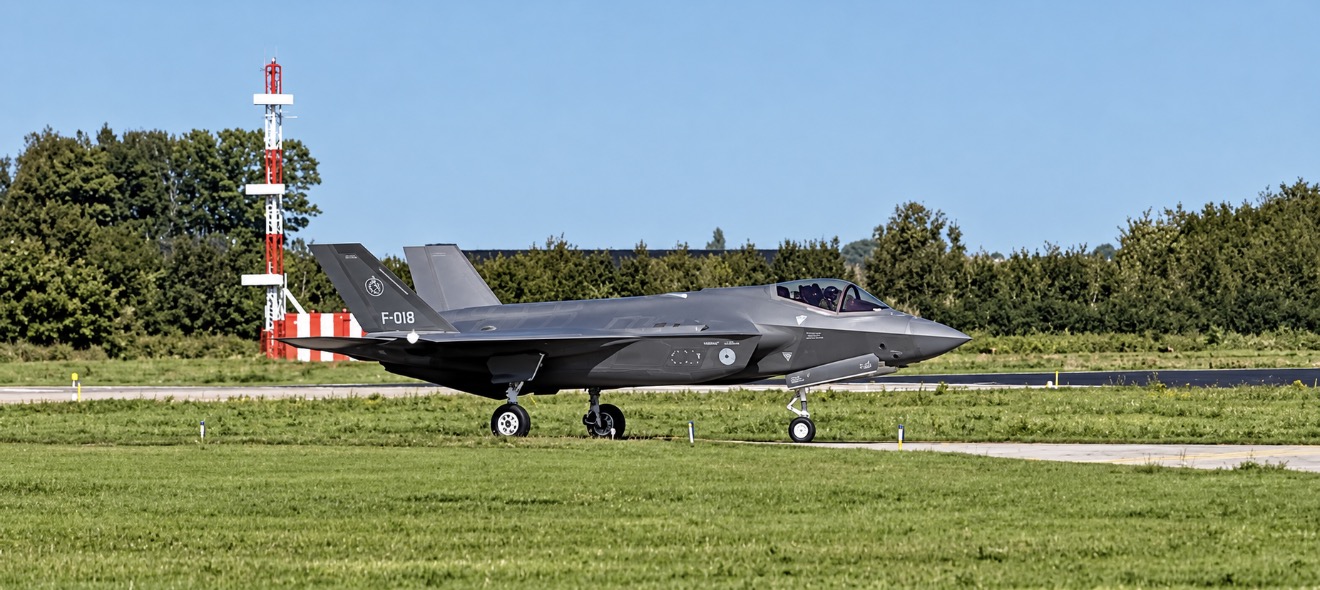 F-35 gevechtsvliegtuig op de grond